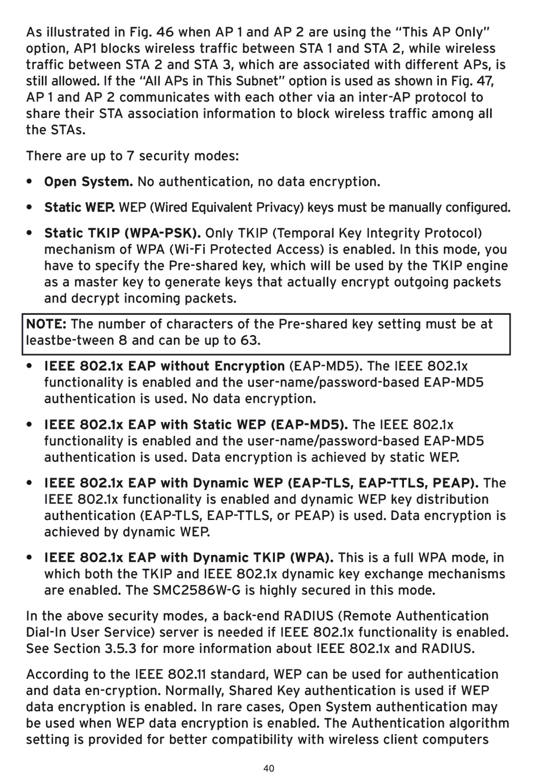 SMC Networks SMC2586W-G manual 