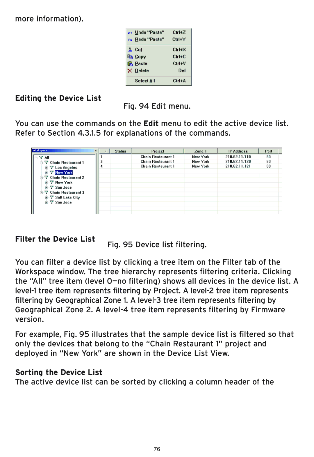 SMC Networks SMC2586W-G manual Editing the Device List, Filter the Device List 