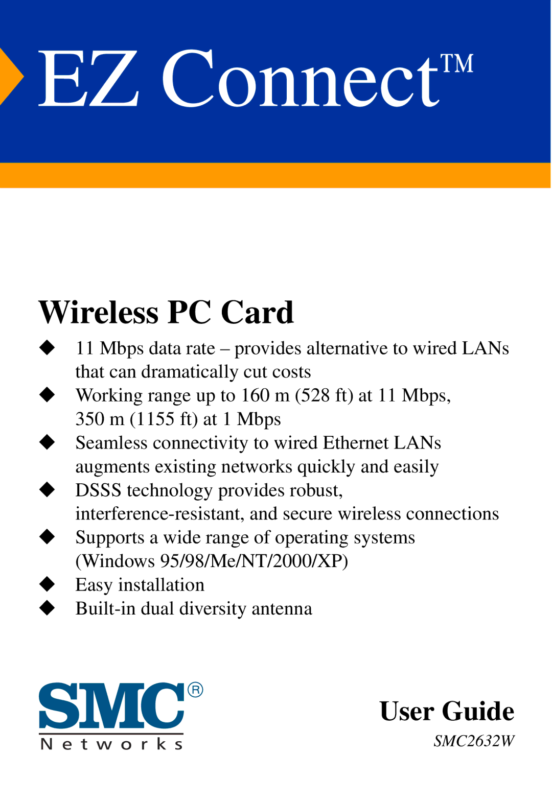 SMC Networks SMC2632W manual EZ Connect 