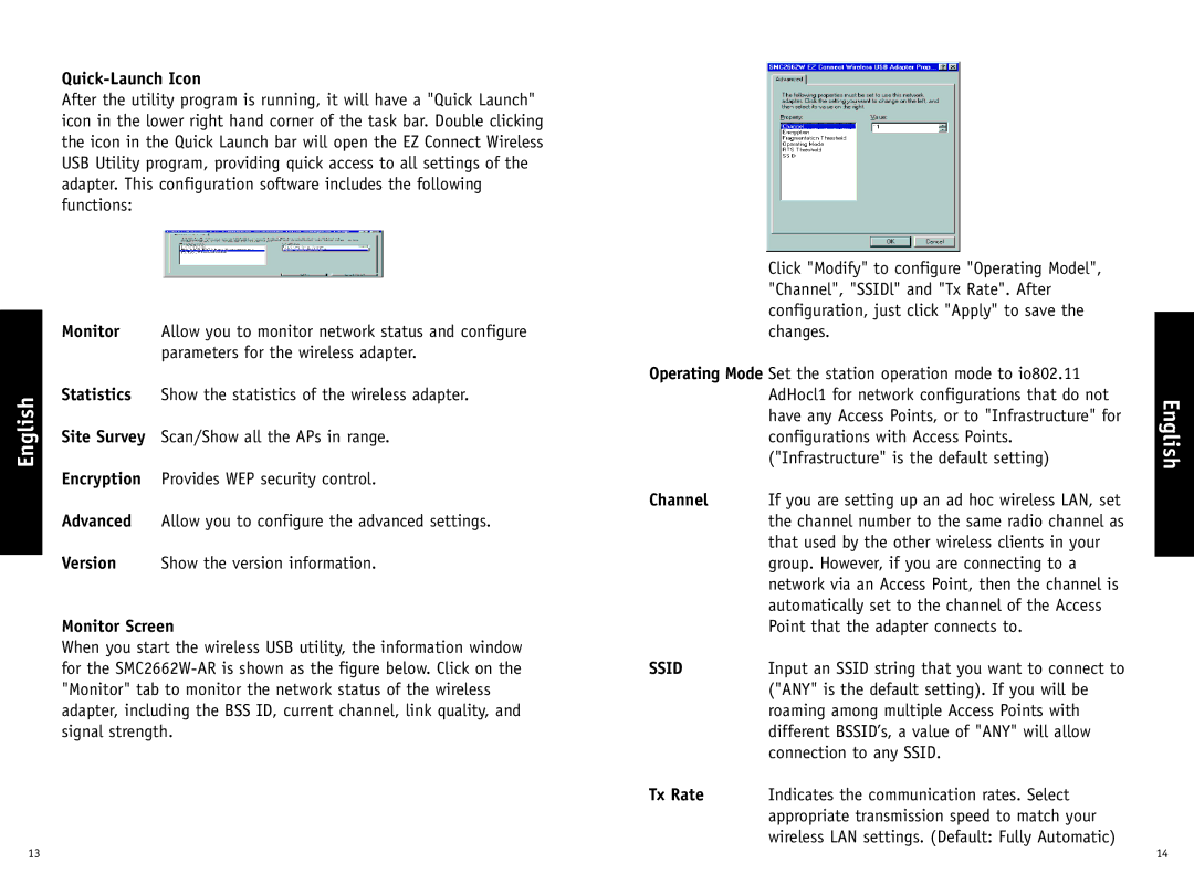 SMC Networks SMC2662W-AR manual Ssid 