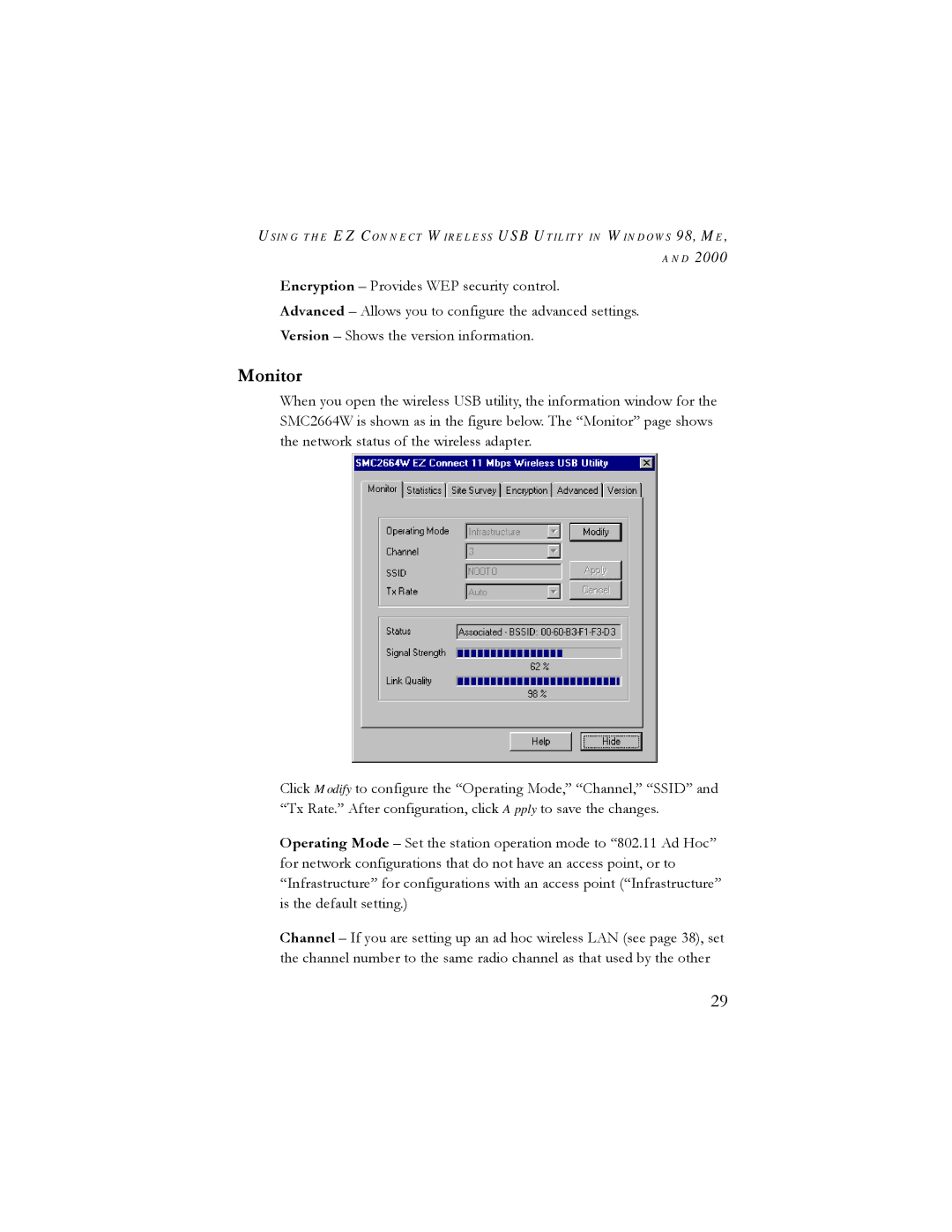 SMC Networks SMC2664W manual Monitor 