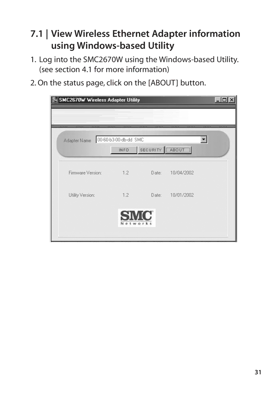 SMC Networks SMC2670W manual 