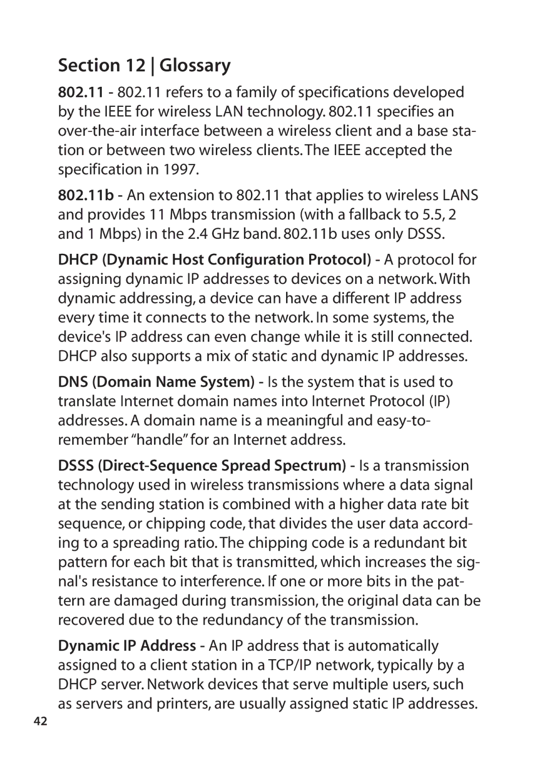 SMC Networks SMC2670W manual Glossary 