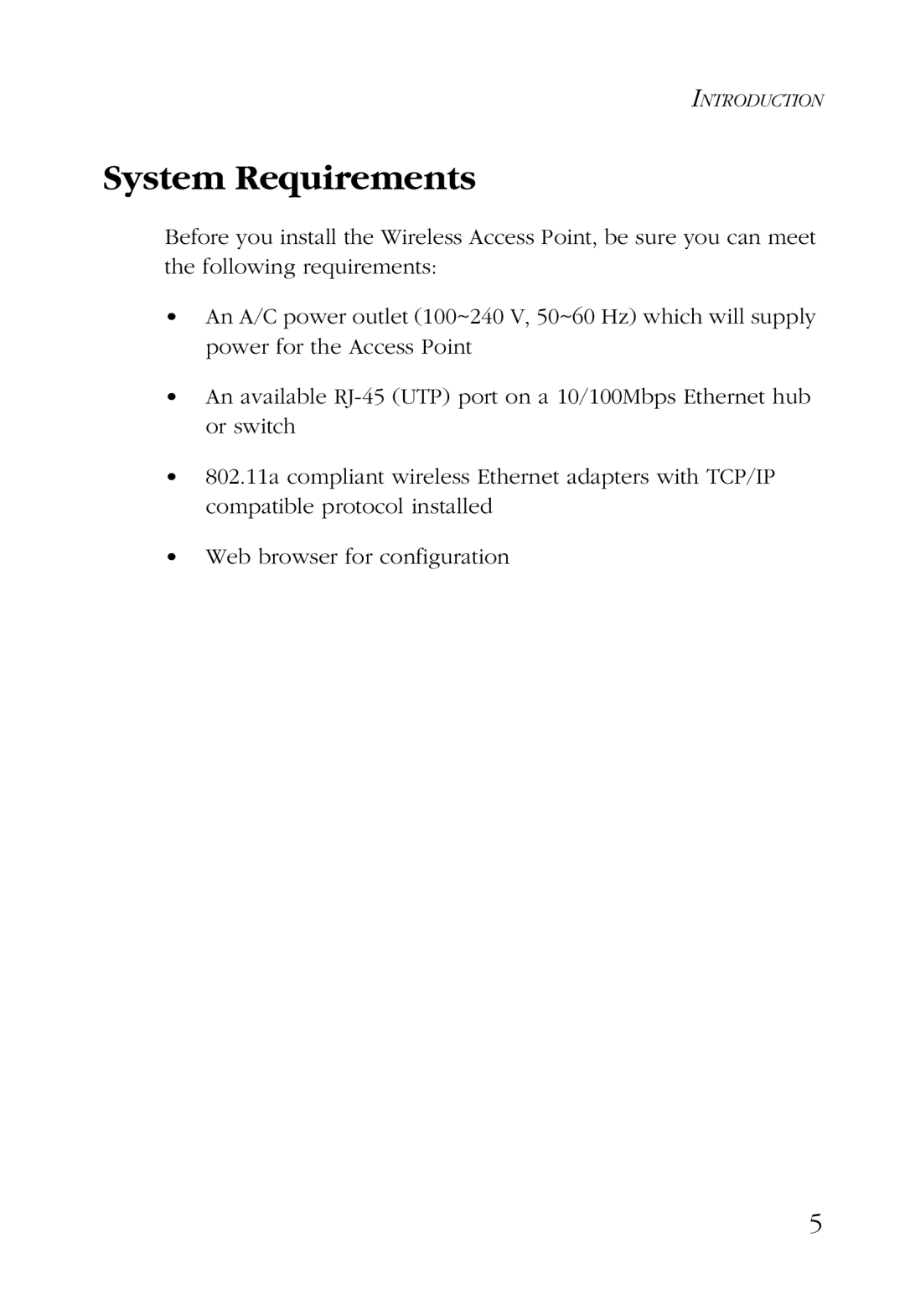 SMC Networks SMC2755W manual System Requirements 