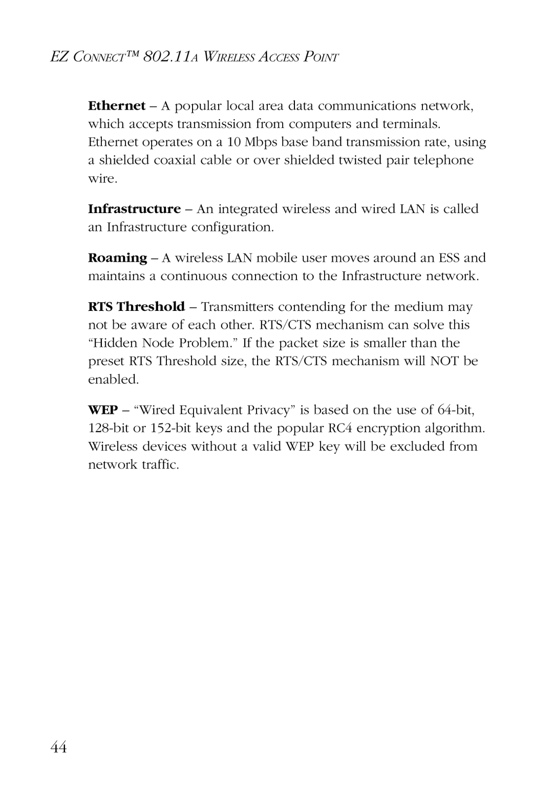 SMC Networks SMC2755W manual EZ Connect 802.11A Wireless Access Point 