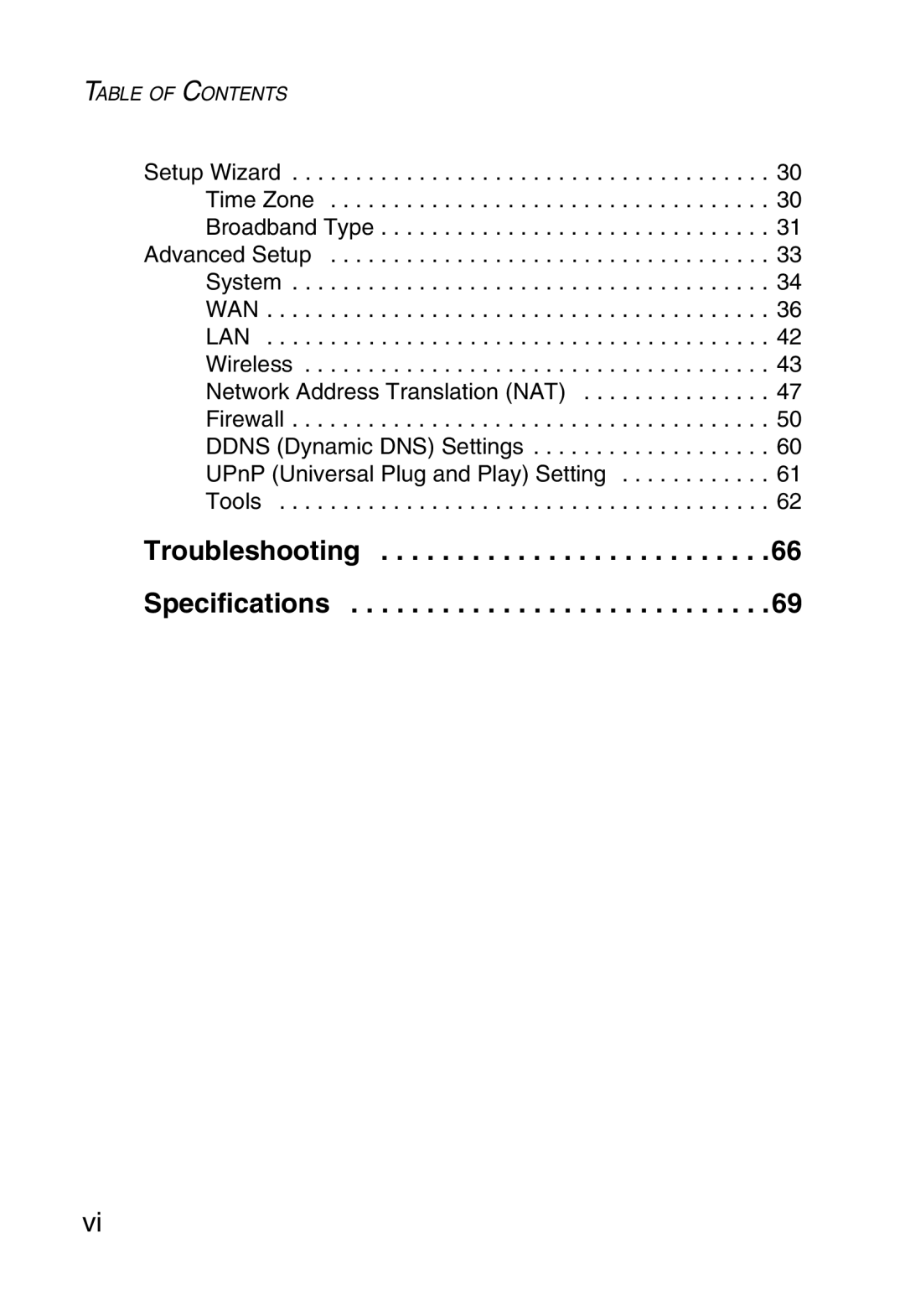 SMC Networks SMC2804WBR38 manual Table of Contents 