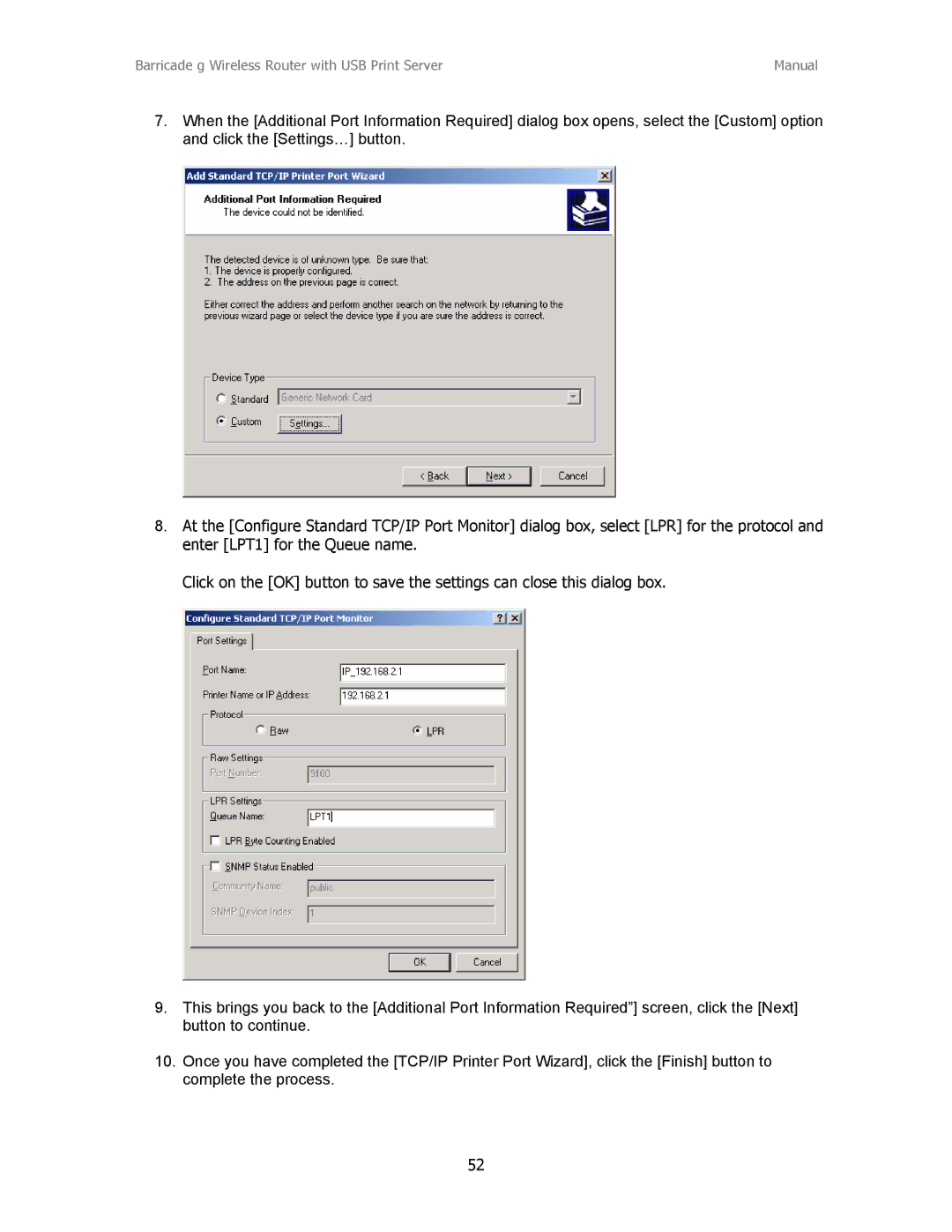 SMC Networks SMC2804WBRP-G manual Barricade g Wireless Router with USB Print Server Manual 