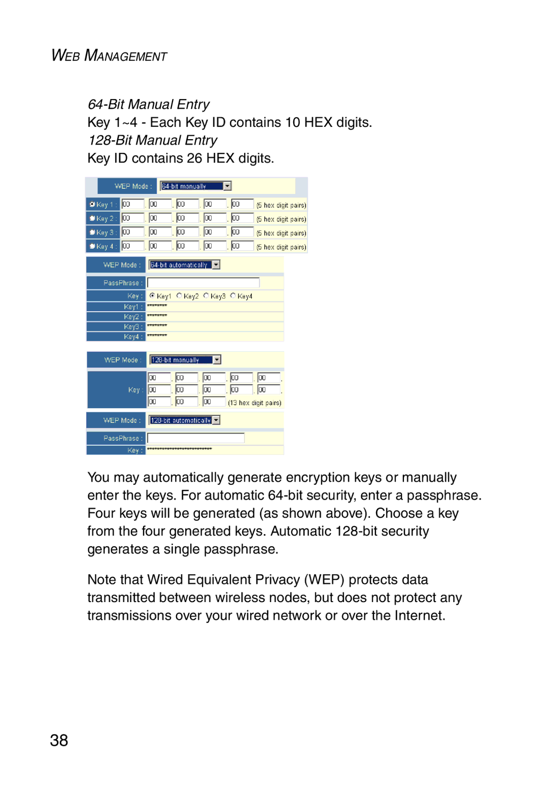 SMC Networks SMC2870W manual Bit Manual Entry 