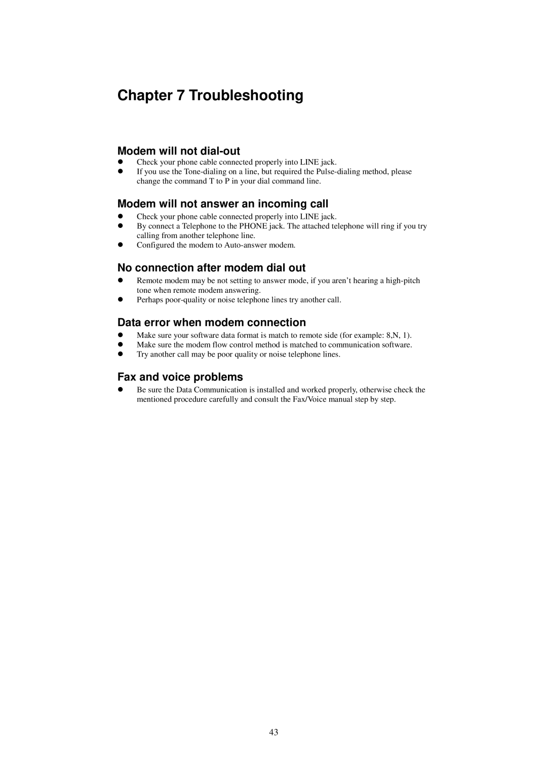 SMC Networks SMC3056EM manual Troubleshooting 