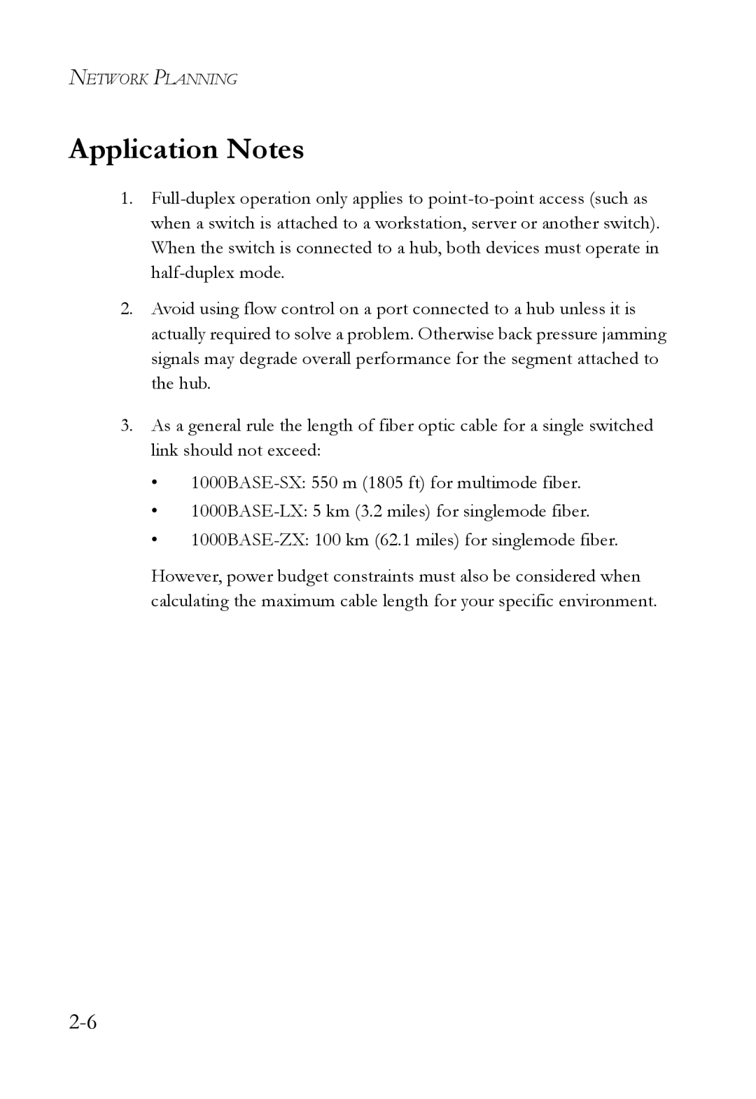 SMC Networks SMC6128L2 manual Application Notes 