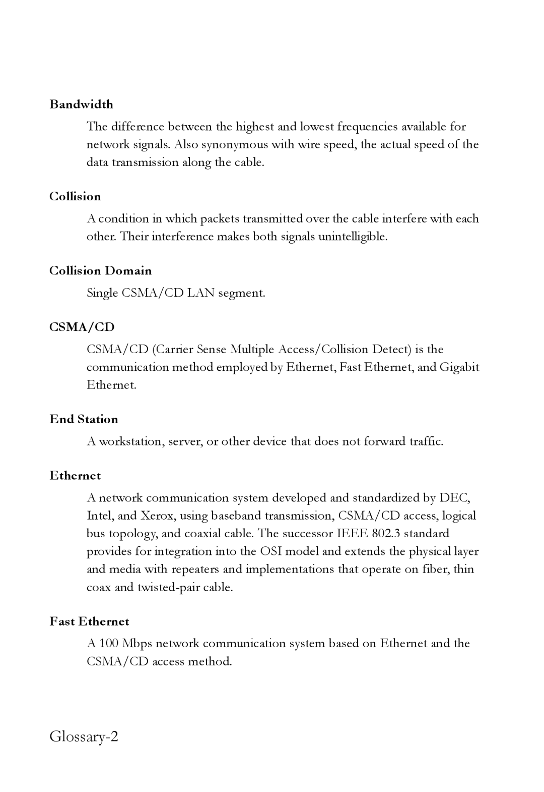 SMC Networks SMC6128L2 manual Glossary-2 