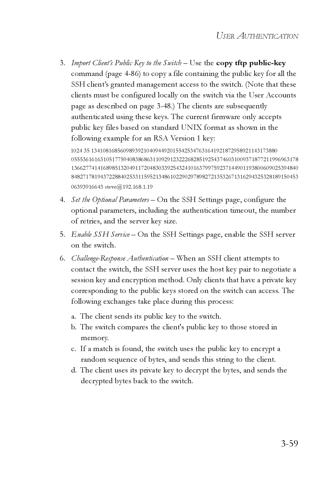 SMC Networks SMC6224M manual User Authentication 