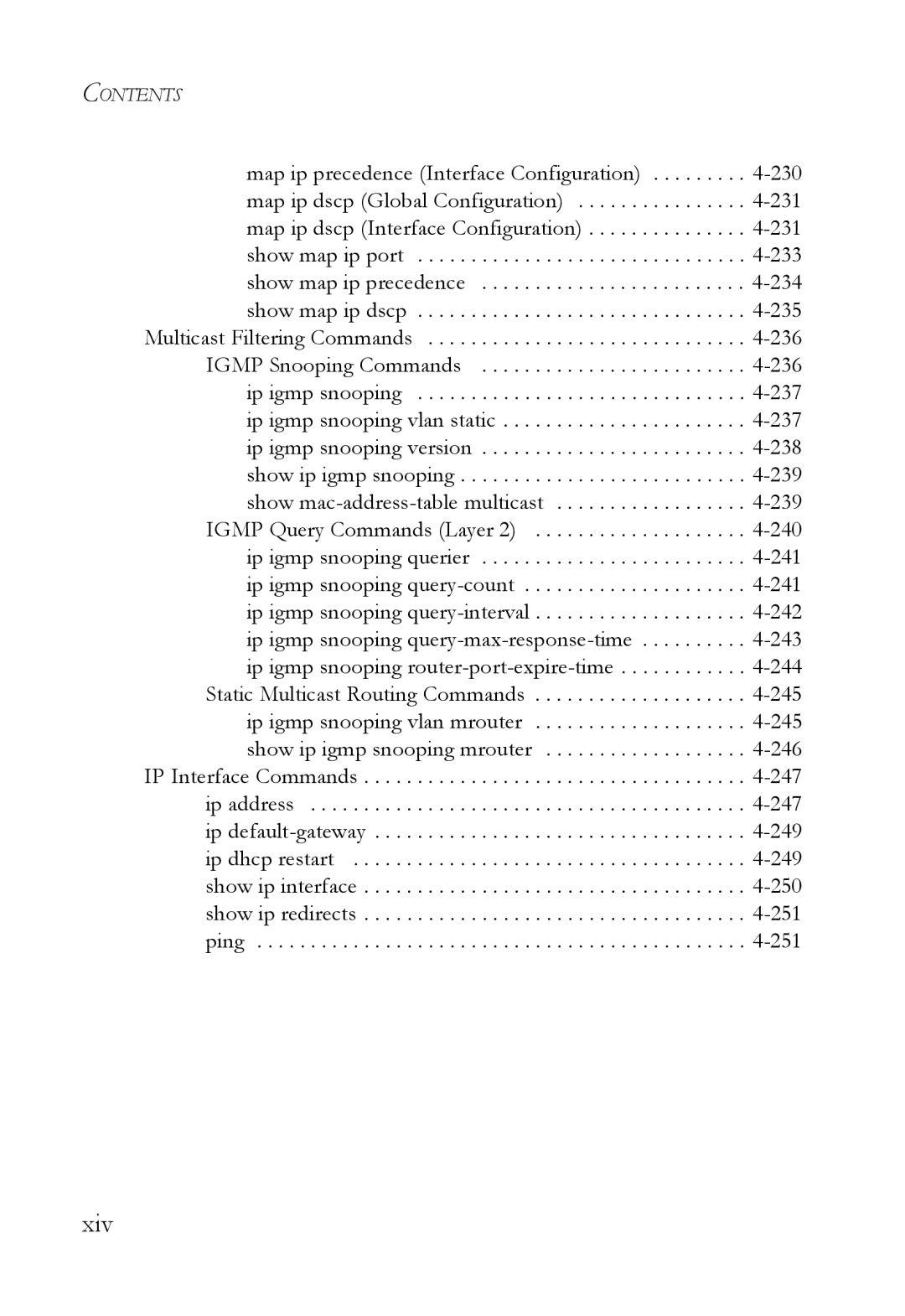 SMC Networks SMC6224M manual Xiv 