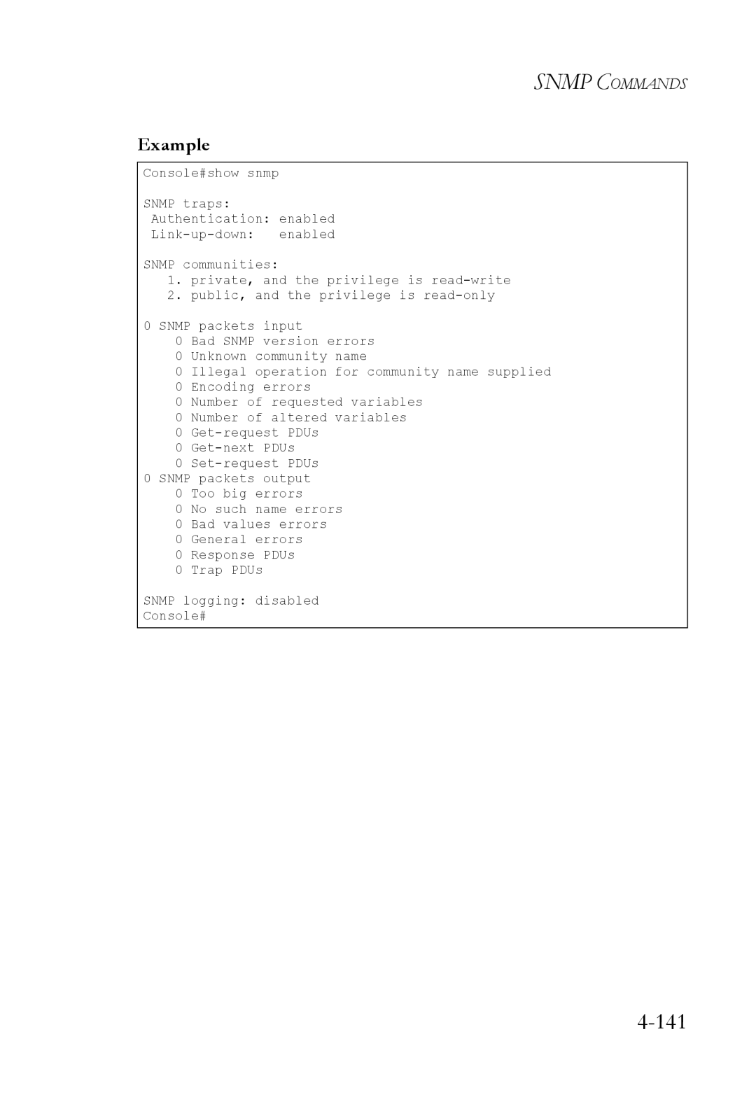 SMC Networks SMC6224M manual 141 