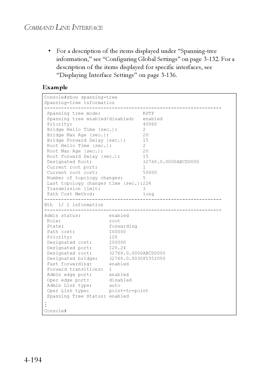 SMC Networks SMC6224M manual 194 