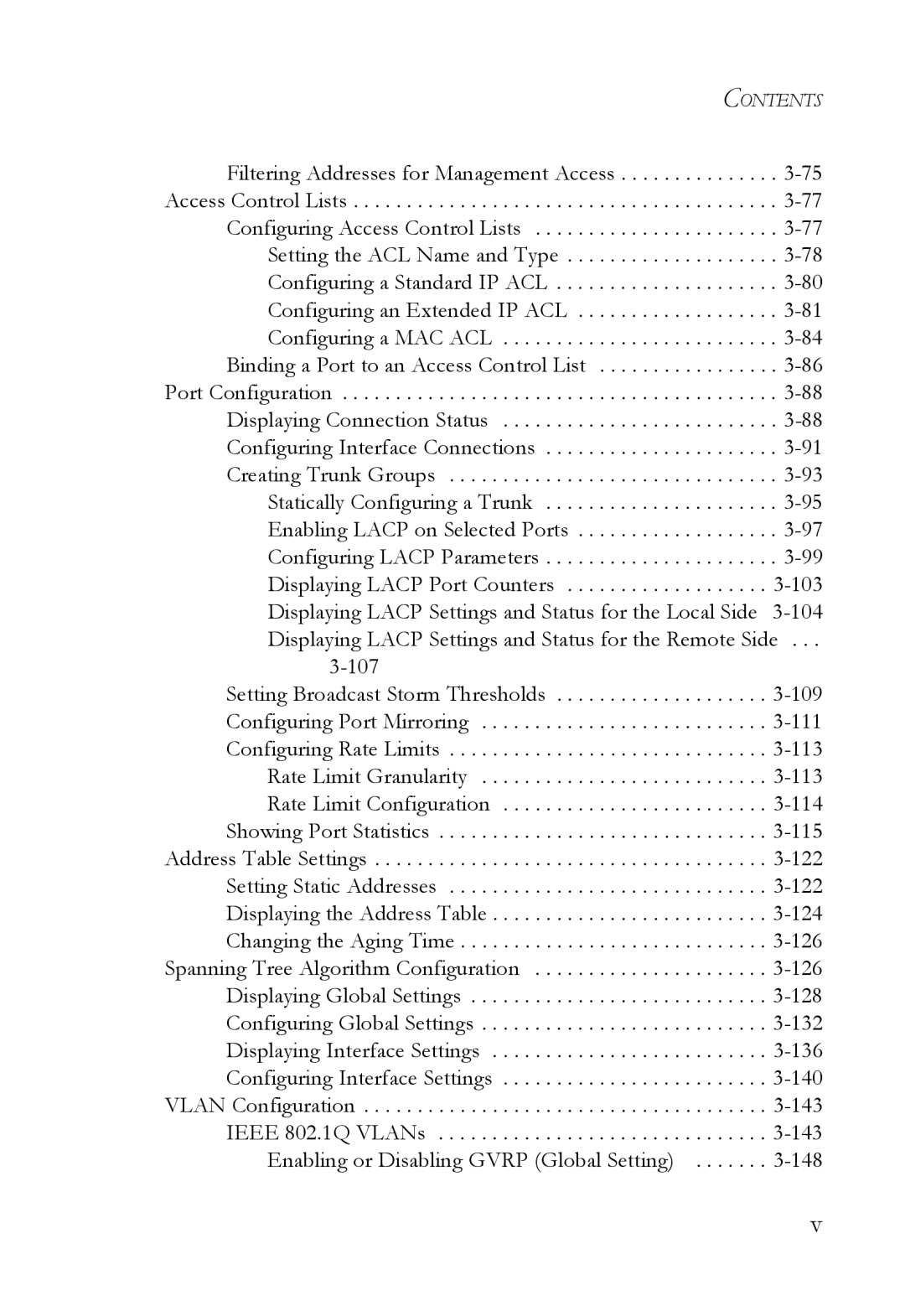 SMC Networks SMC6224M manual Contents 