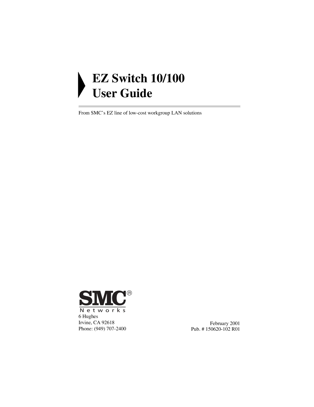 SMC Networks SMC6405TX manual EZ Switch 10/100 User Guide 