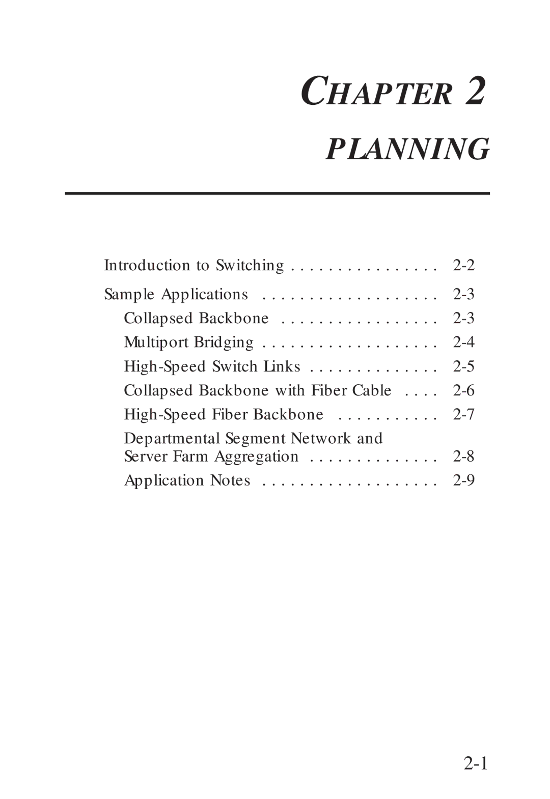 SMC Networks SMC6608M, SMC6608T manual Chapter Planning 