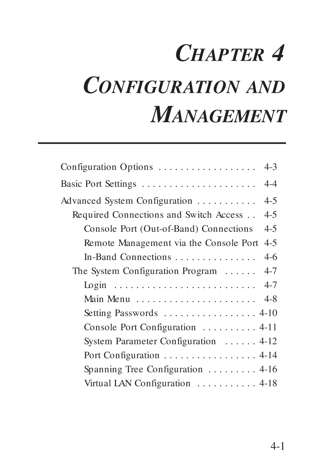 SMC Networks SMC6608M, SMC6608T manual Chapter Configuration Management 