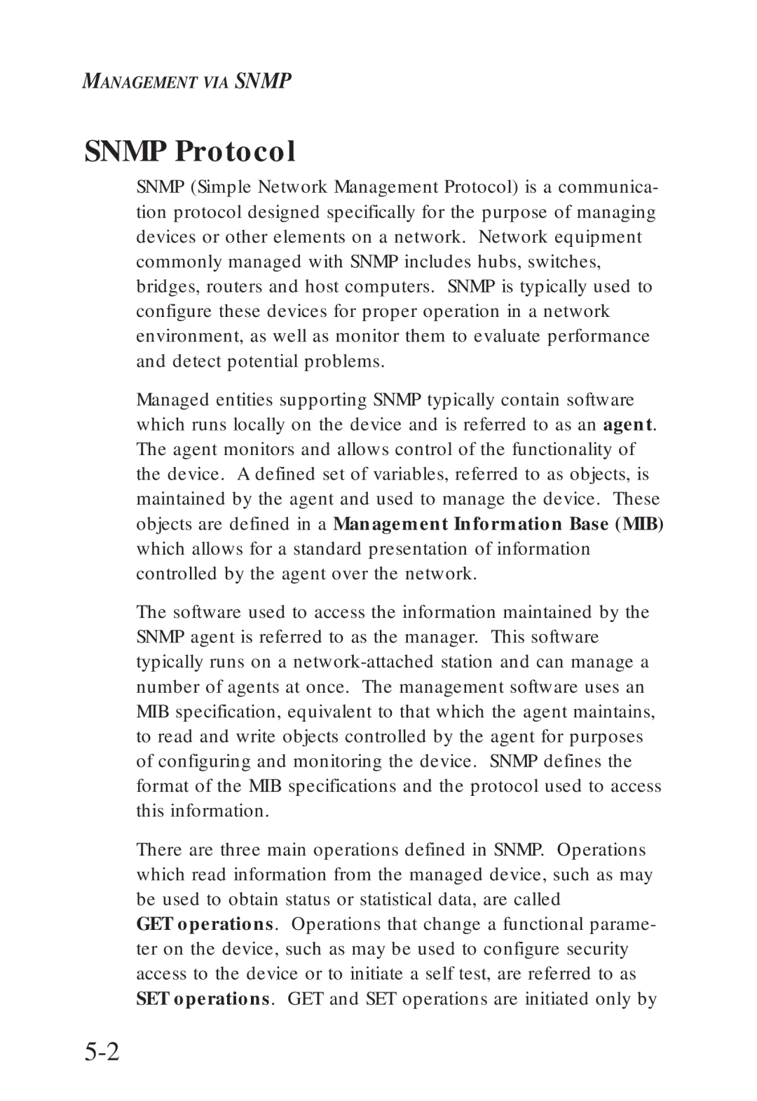 SMC Networks SMC6608T, SMC6608M manual Snmp Protocol 