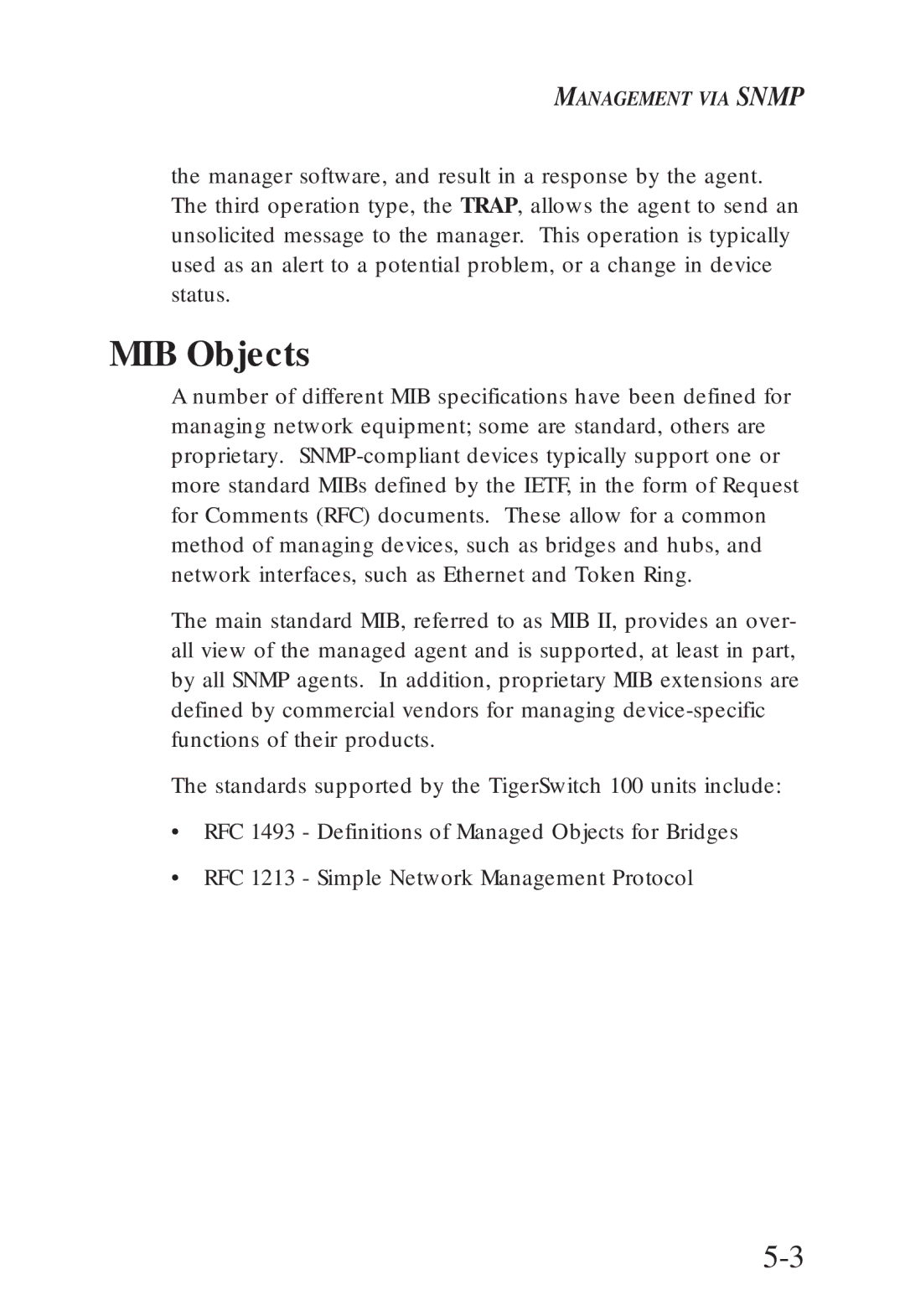 SMC Networks SMC6608M, SMC6608T manual MIB Objects 