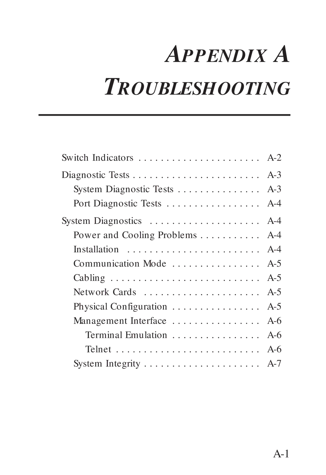 SMC Networks SMC6608M, SMC6608T manual Appendix a Troubleshooting 