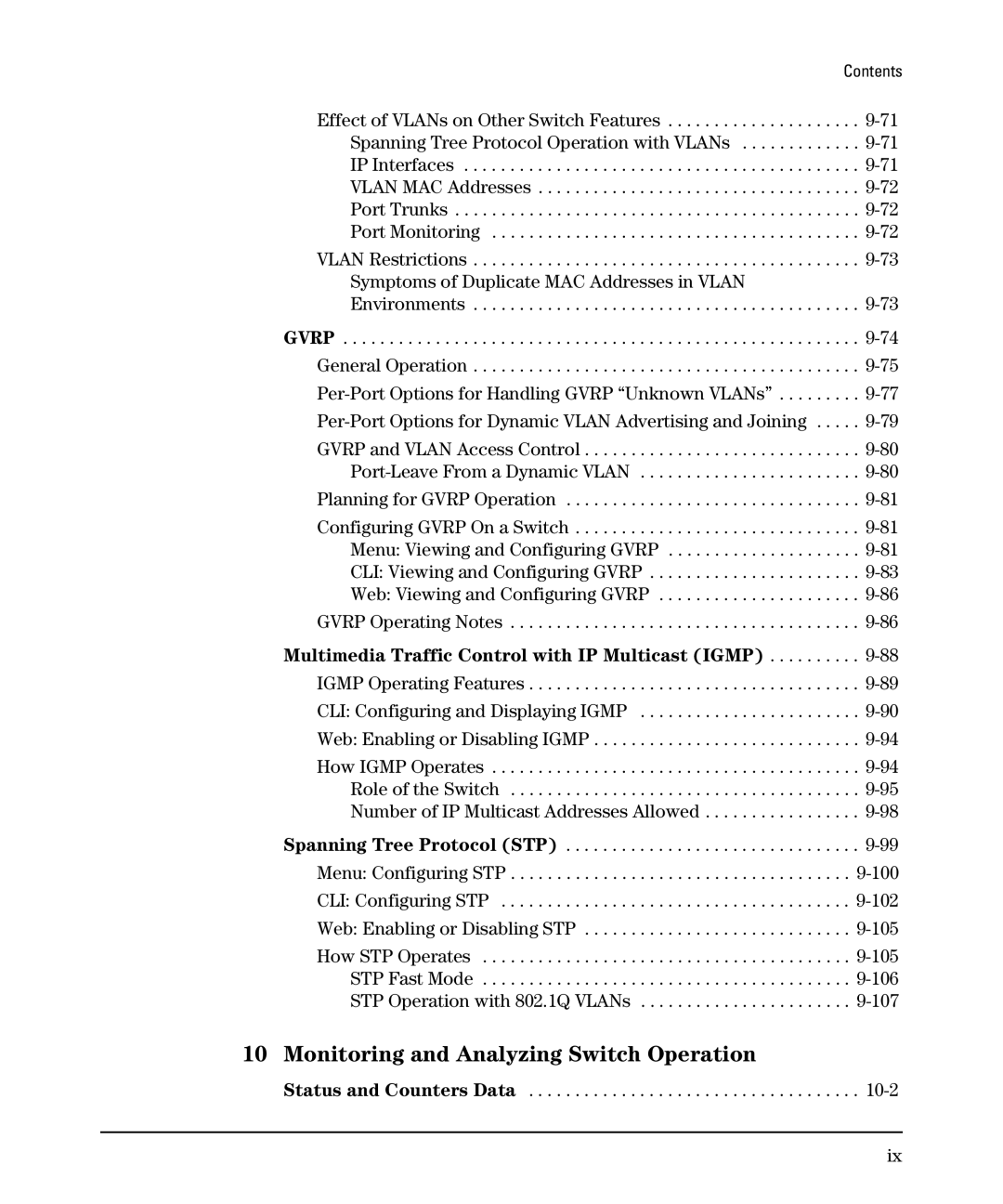 SMC Networks SMC6624M Planning for Gvrp Operation, Gvrp Operating Notes, Multimedia Traffic Control with IP Multicast Igmp 