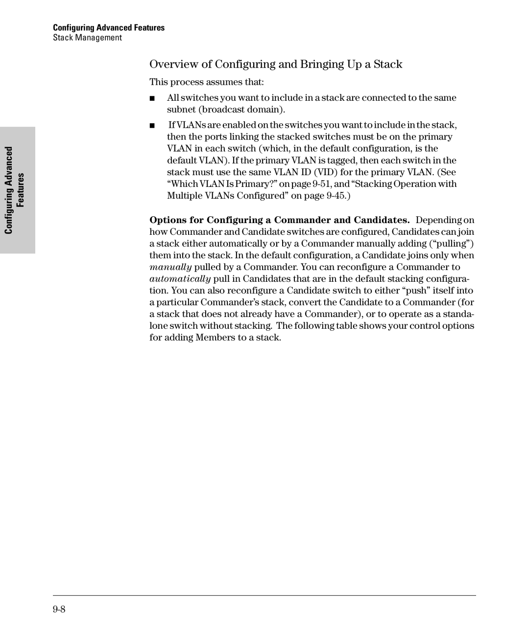 SMC Networks SMC6624M manual Overview of Configuring and Bringing Up a Stack 