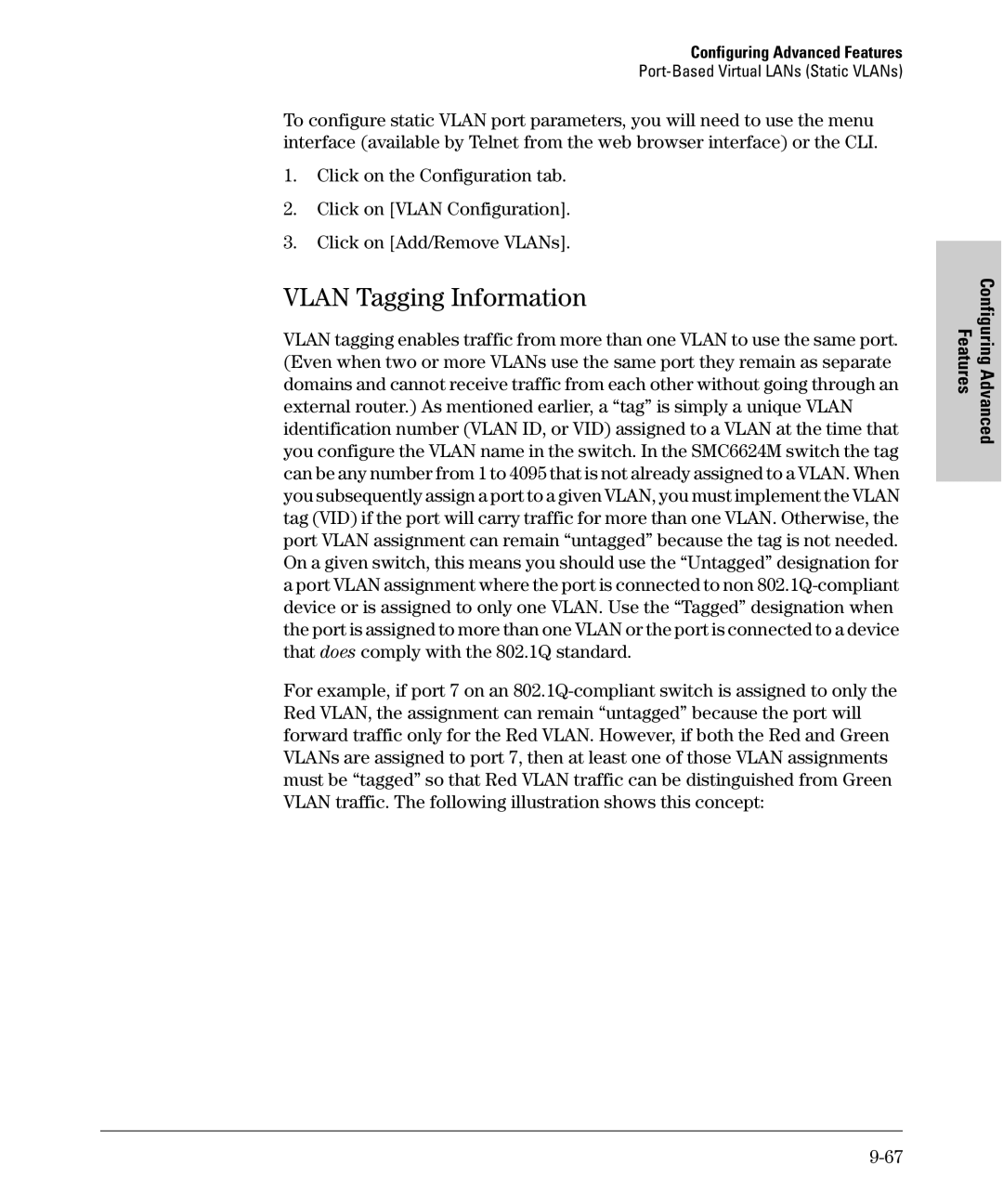 SMC Networks SMC6624M manual Vlan Tagging Information 