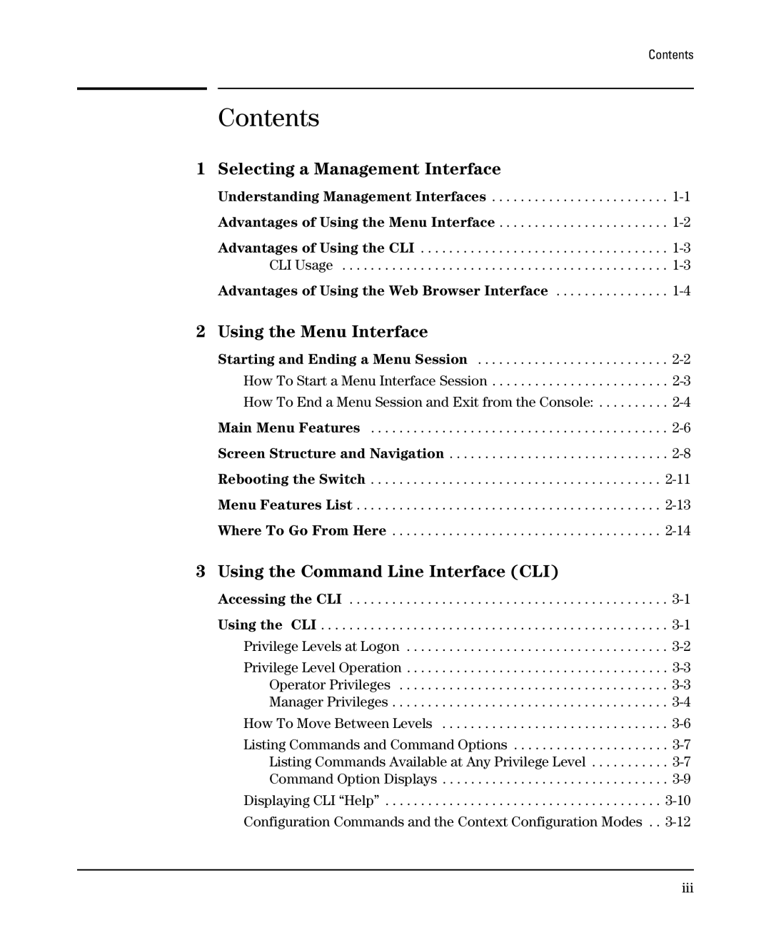 SMC Networks SMC6624M manual Contents 