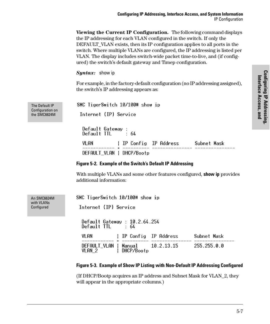 SMC Networks SMC6624M manual Syntax show ip 