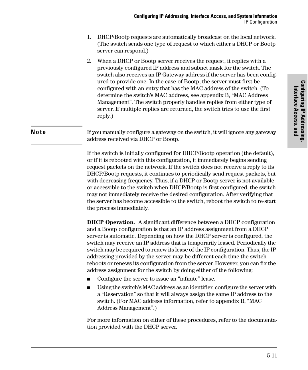 SMC Networks SMC6624M manual Reply, Address received via Dhcp or Bootp, Process immediately 