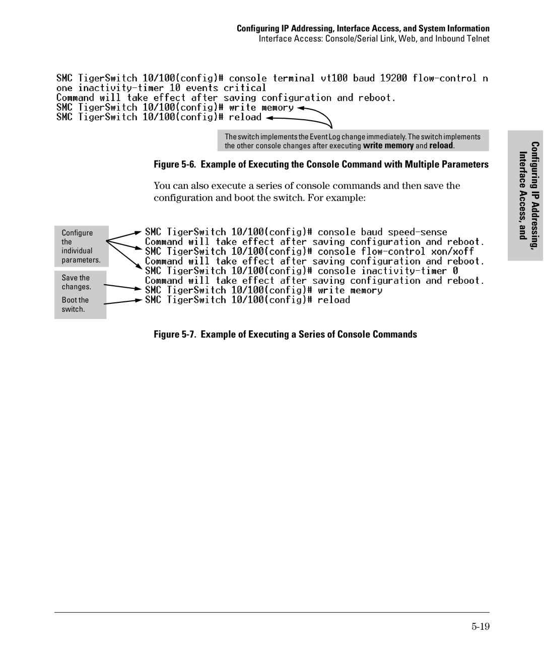 SMC Networks SMC6624M manual You can also, Execute a series of console commands and then save 