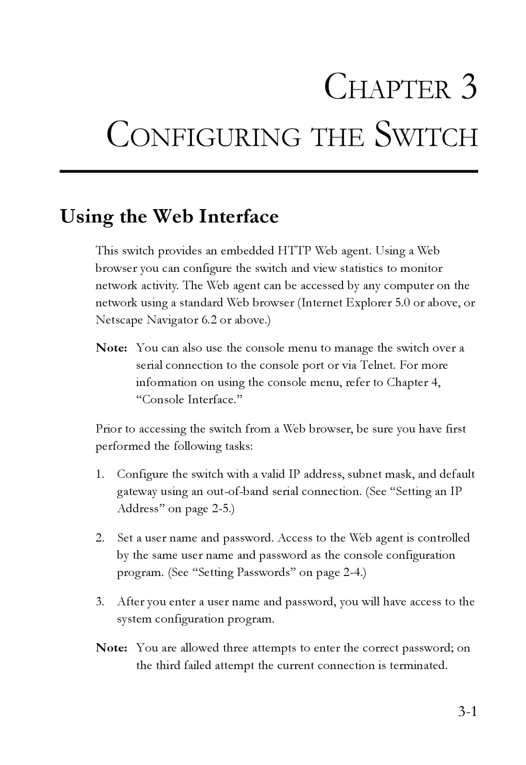 SMC Networks SMC6709L2 manual Configuring the Switch, Using the Web Interface 