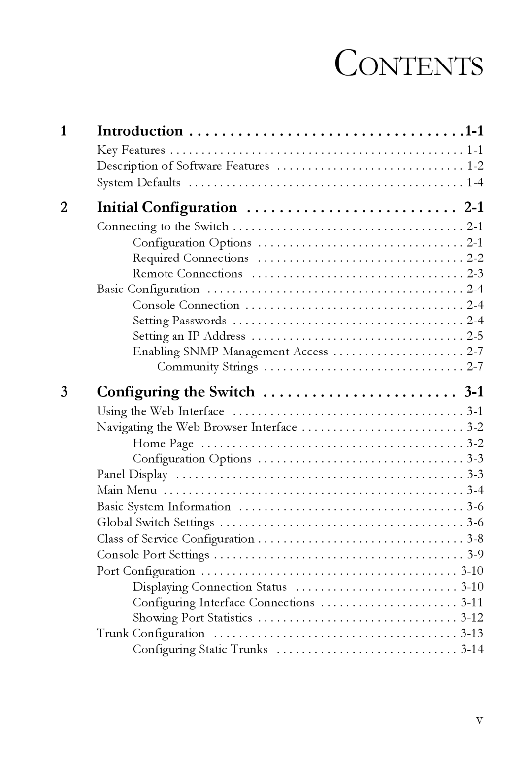 SMC Networks SMC6709L2 manual Contents 