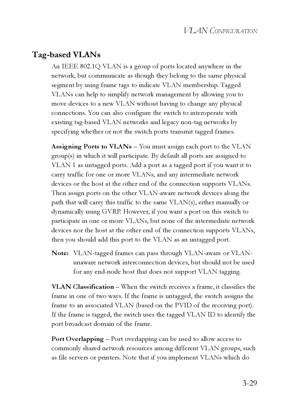 SMC Networks SMC6709L2 manual Tag-based VLANs 