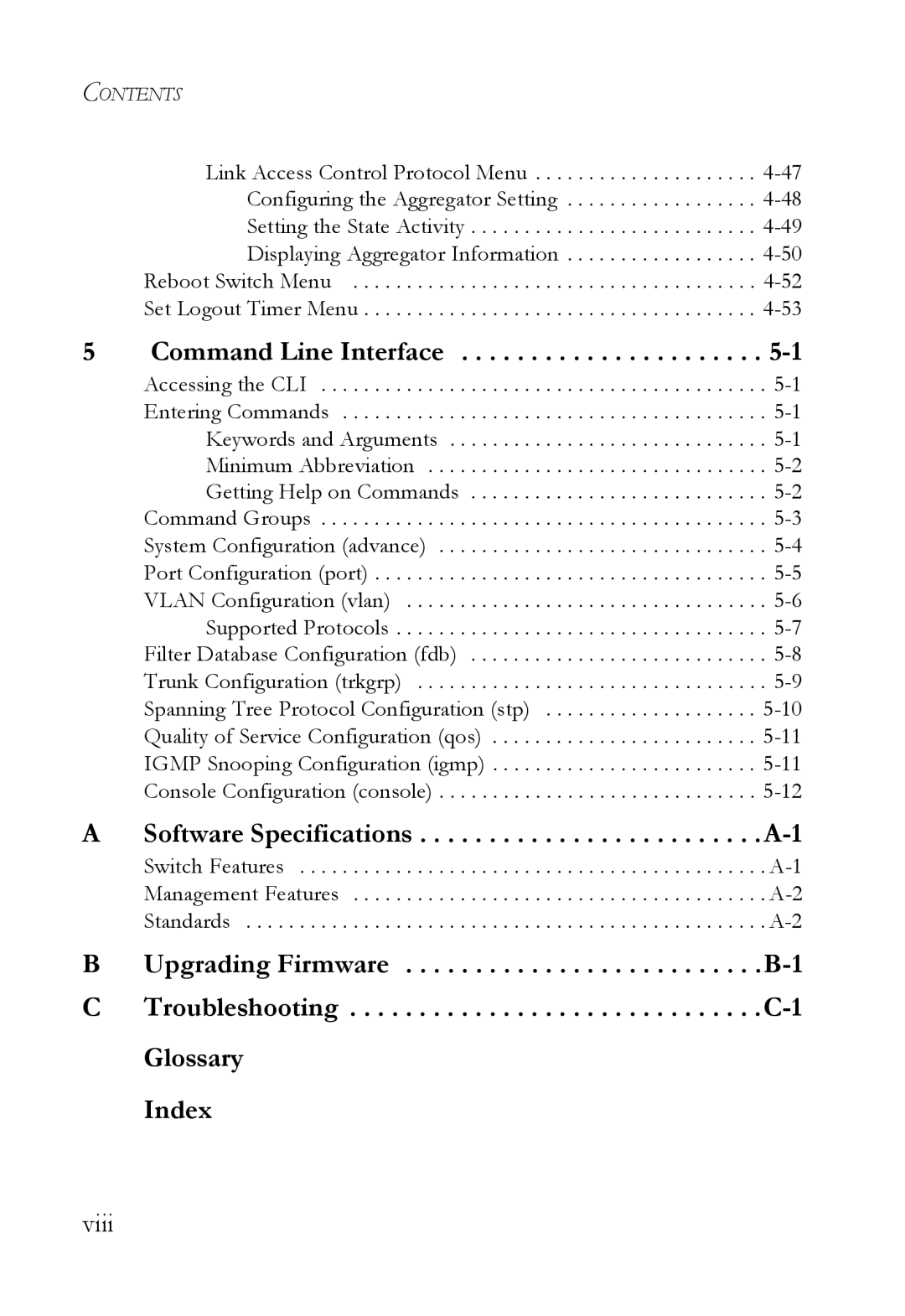 SMC Networks SMC6709L2 manual Command Line Interface 