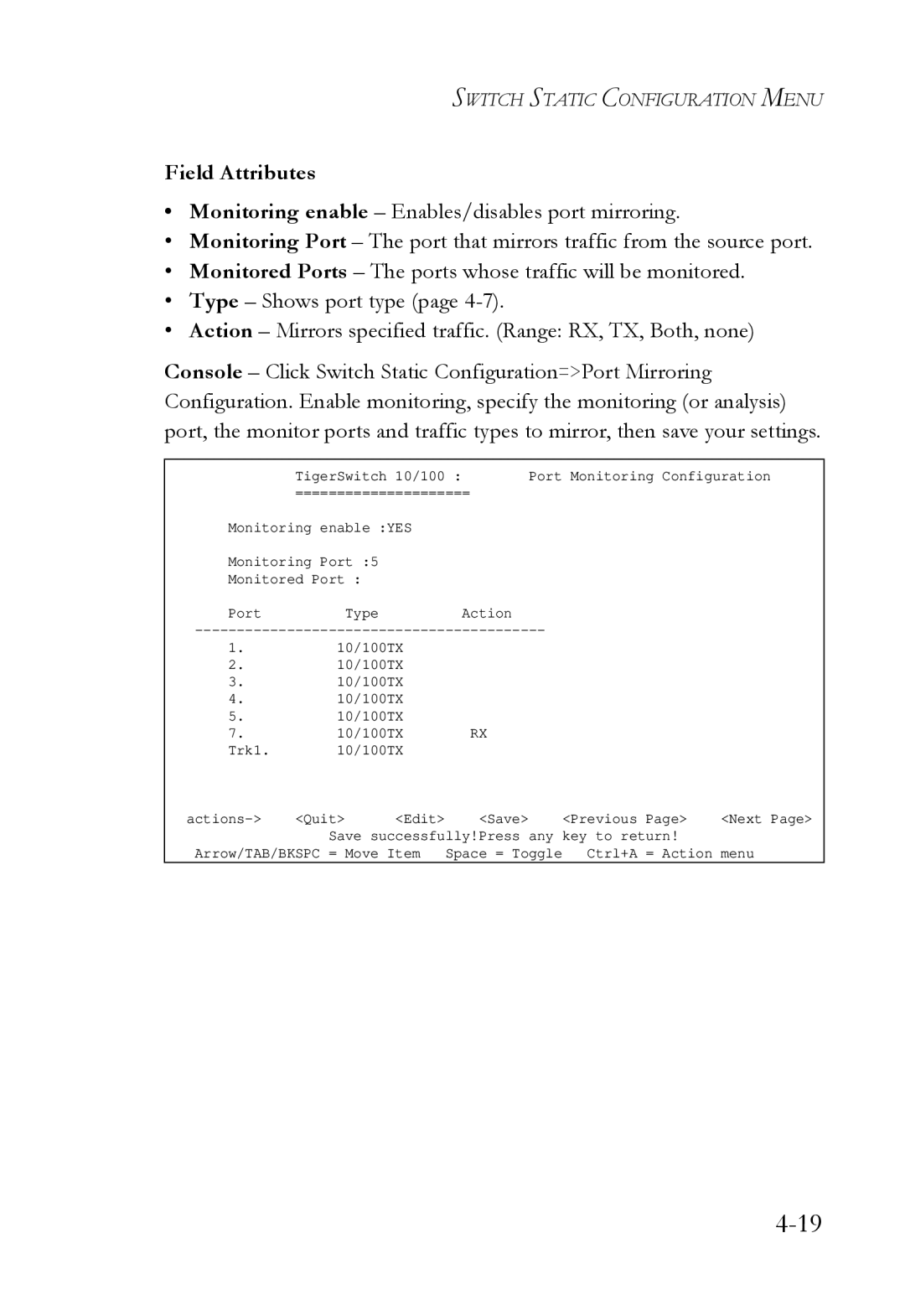 SMC Networks SMC6709L2 manual Save Previous 