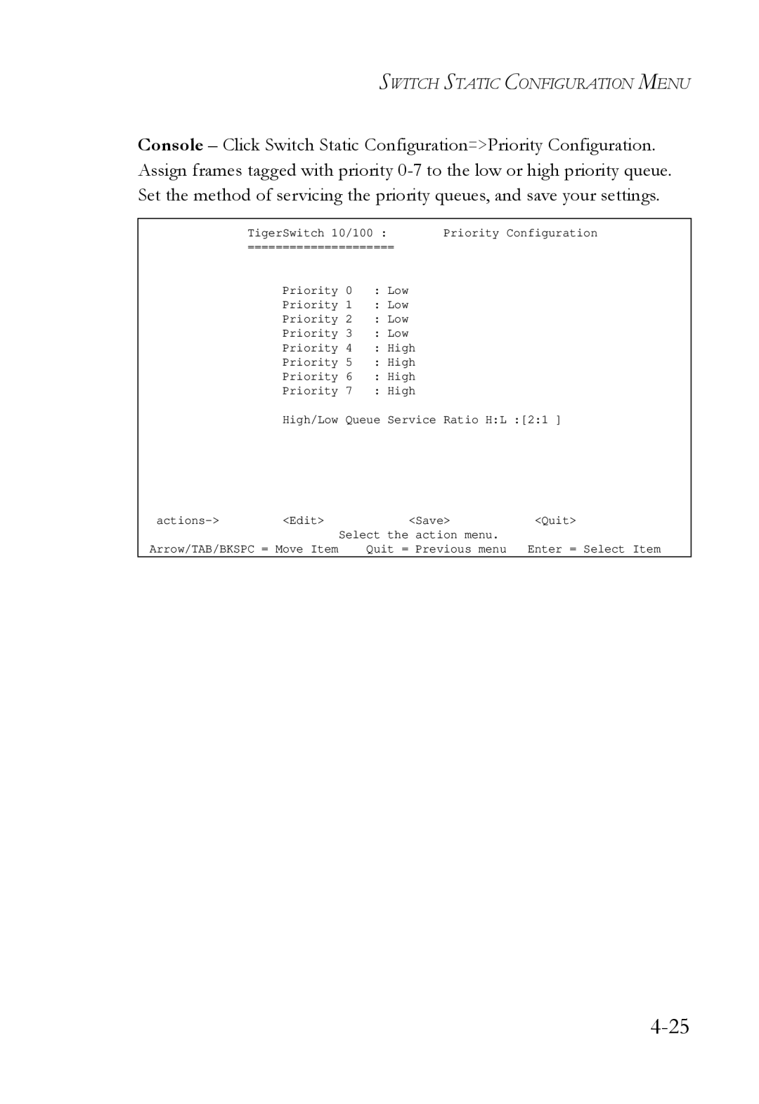 SMC Networks SMC6709L2 manual Low 