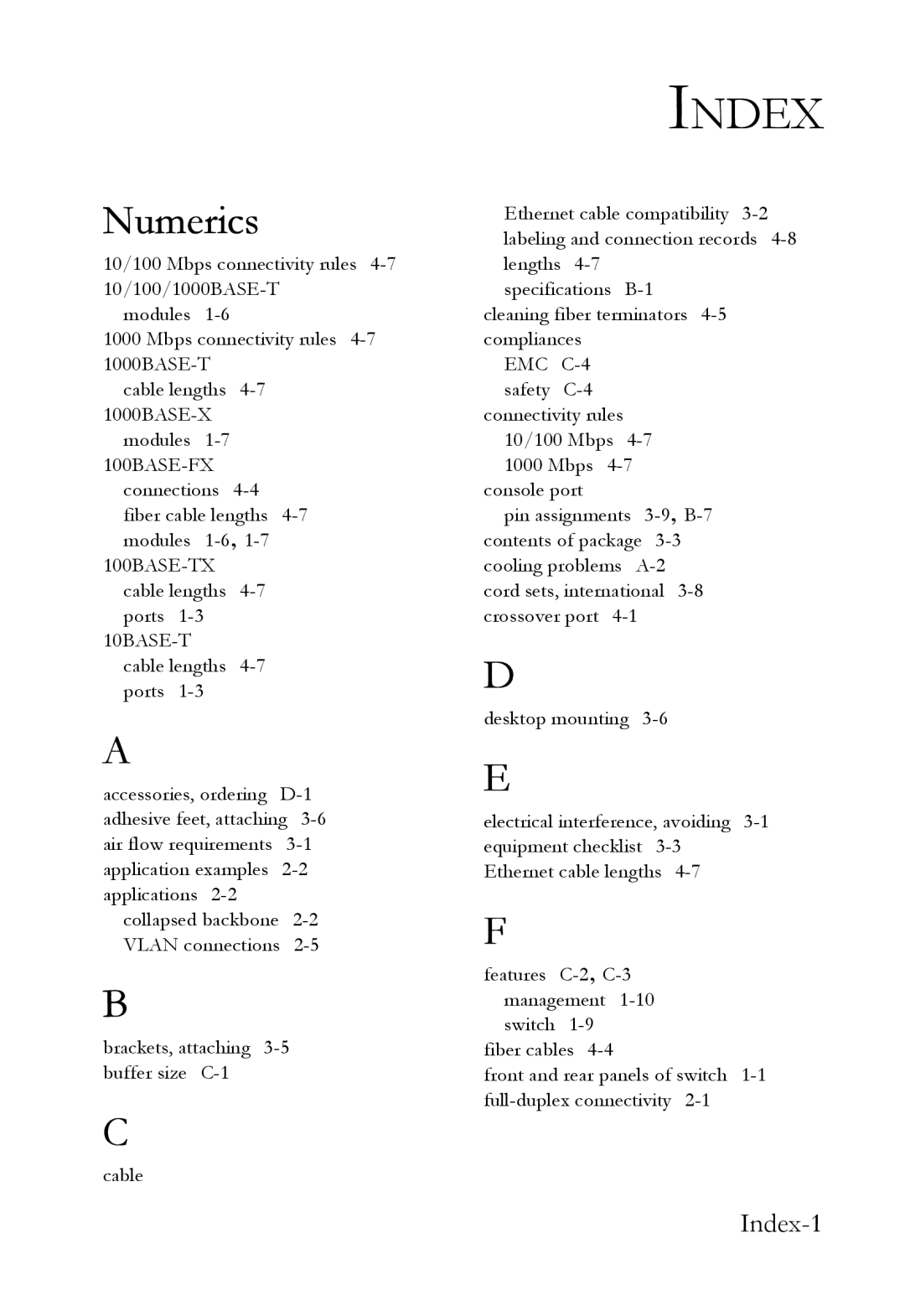 SMC Networks SMC6724AL2 manual Index, Numerics 