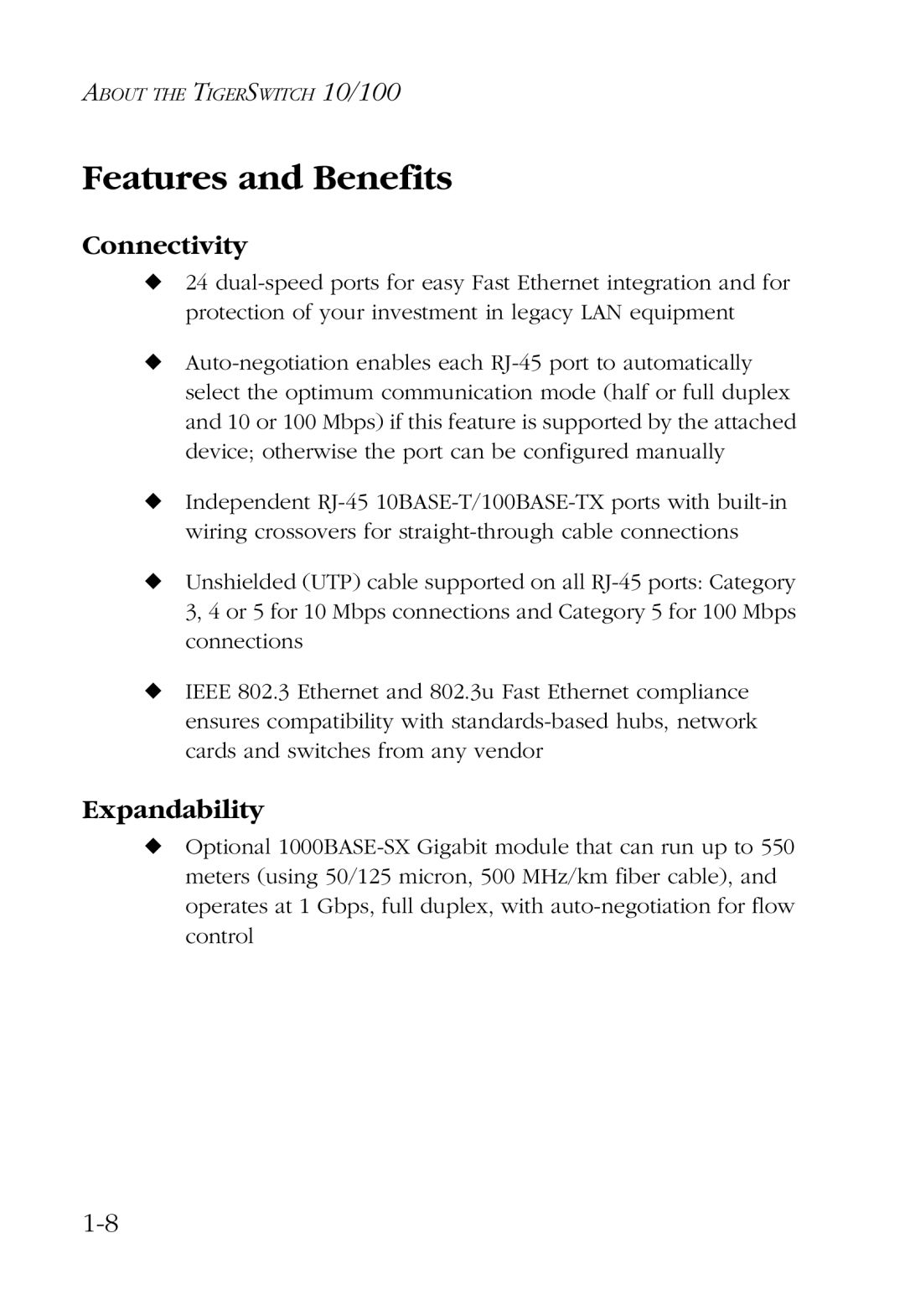 SMC Networks SMC6724L2 manual Features and Benefits, Connectivity, Expandability 