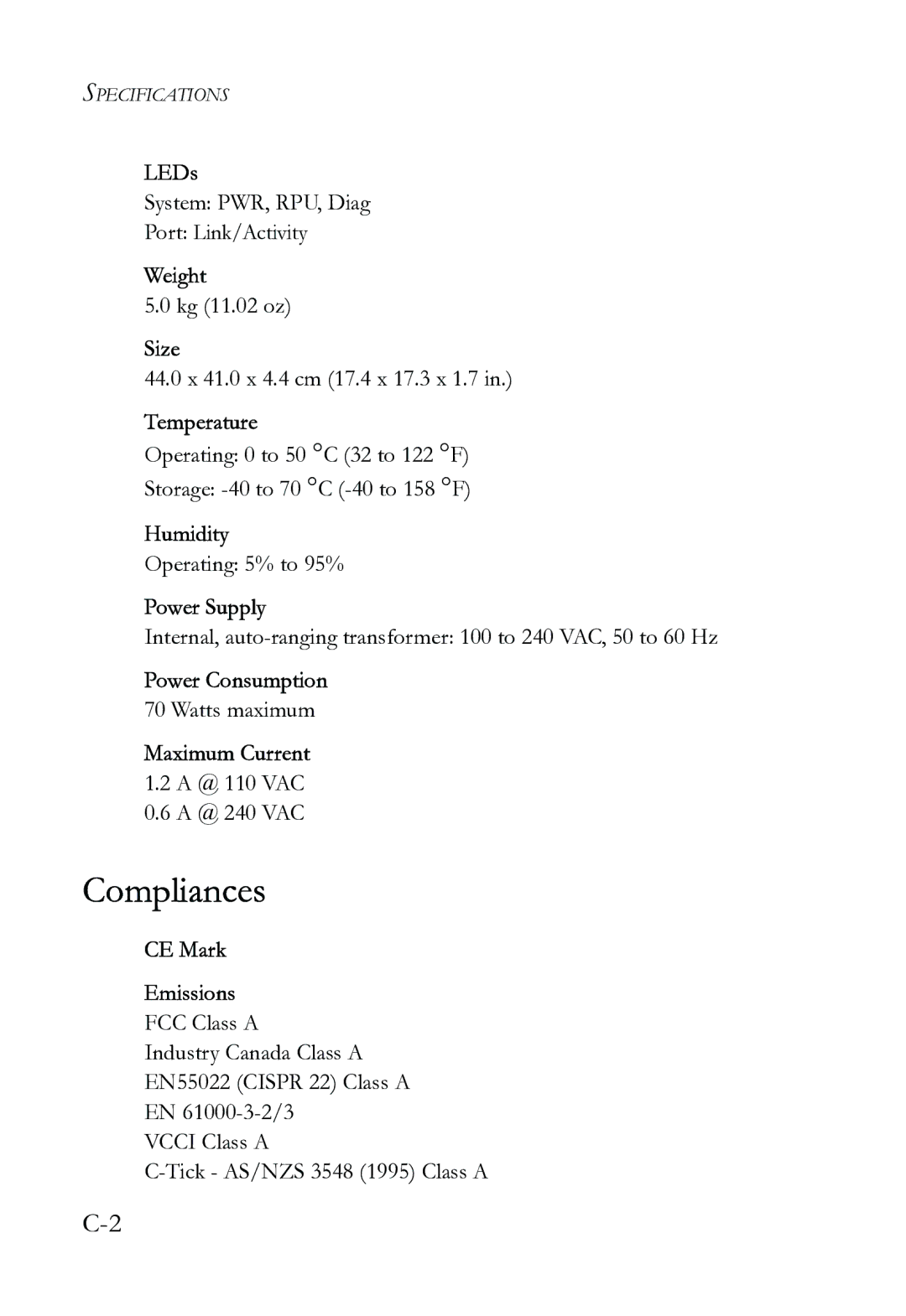 SMC Networks SMC6724L3 INT manual Compliances 