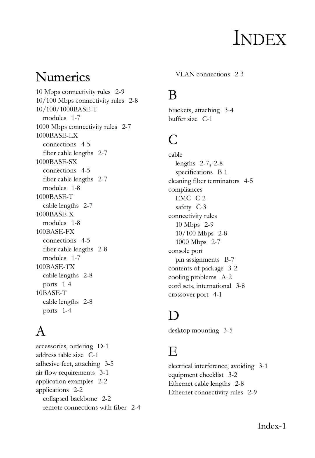 SMC Networks SMC6724L3 INT manual Index, Numerics 