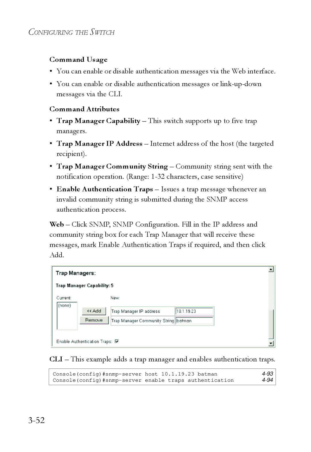 SMC Networks SMC6724L3 manual Command Usage 