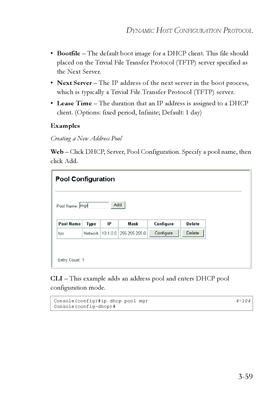 SMC Networks SMC6724L3 manual Examples 