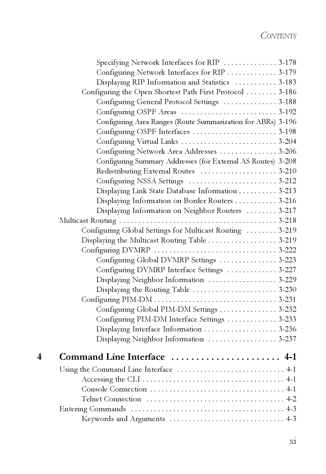 SMC Networks SMC6724L3 manual Command Line Interface 