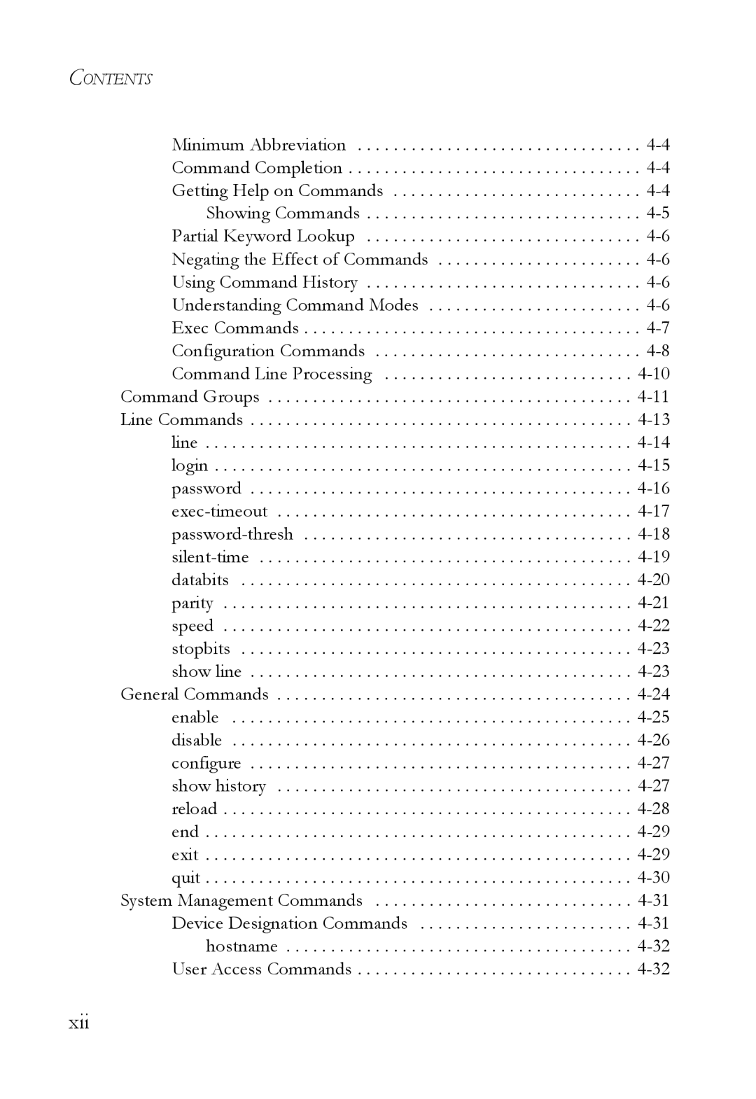 SMC Networks SMC6724L3 manual Xii 