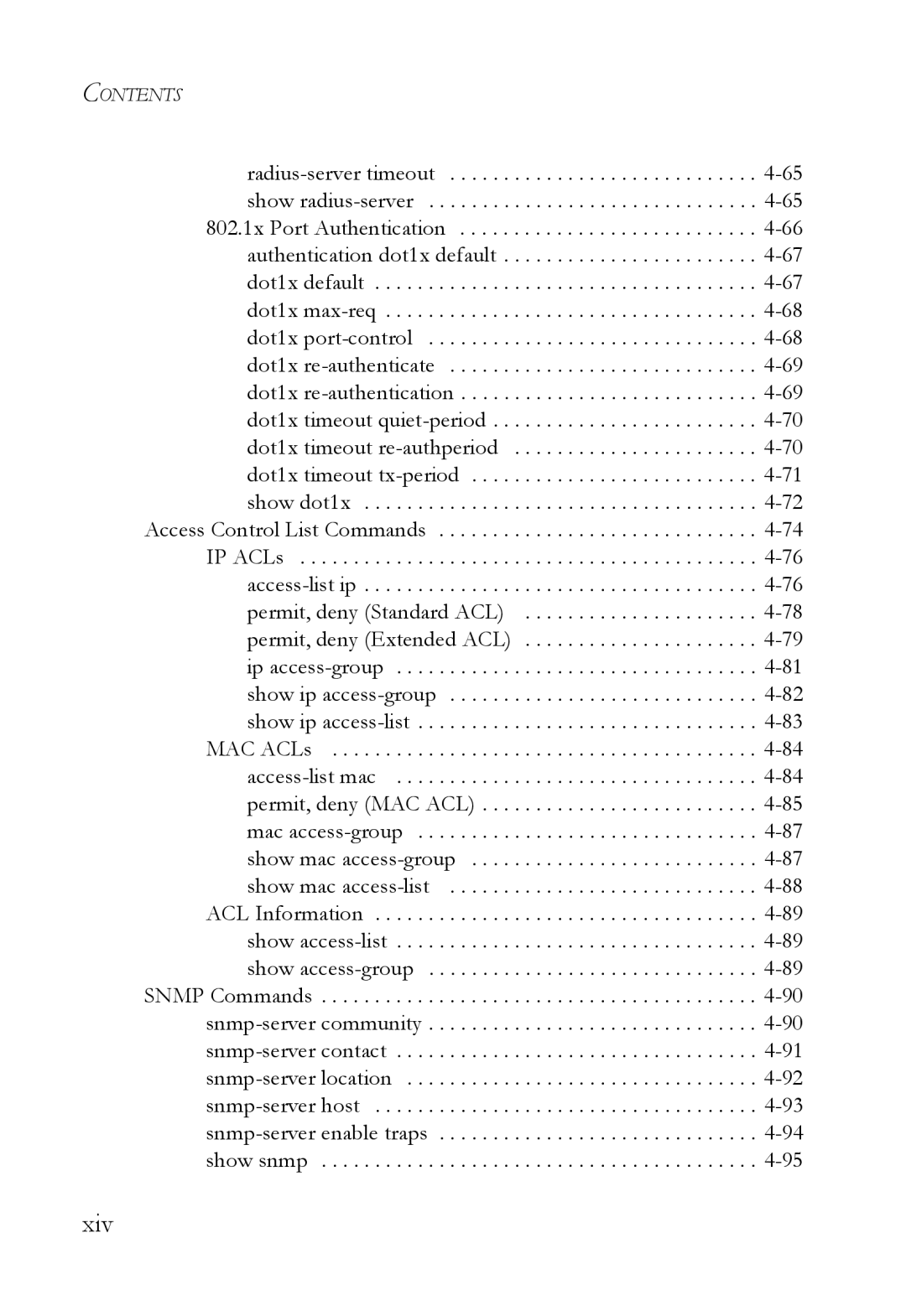 SMC Networks SMC6724L3 manual Xiv 