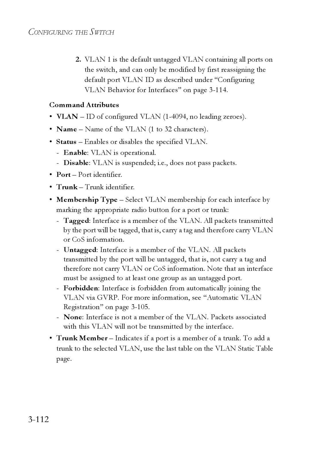 SMC Networks SMC6724L3 manual 112 