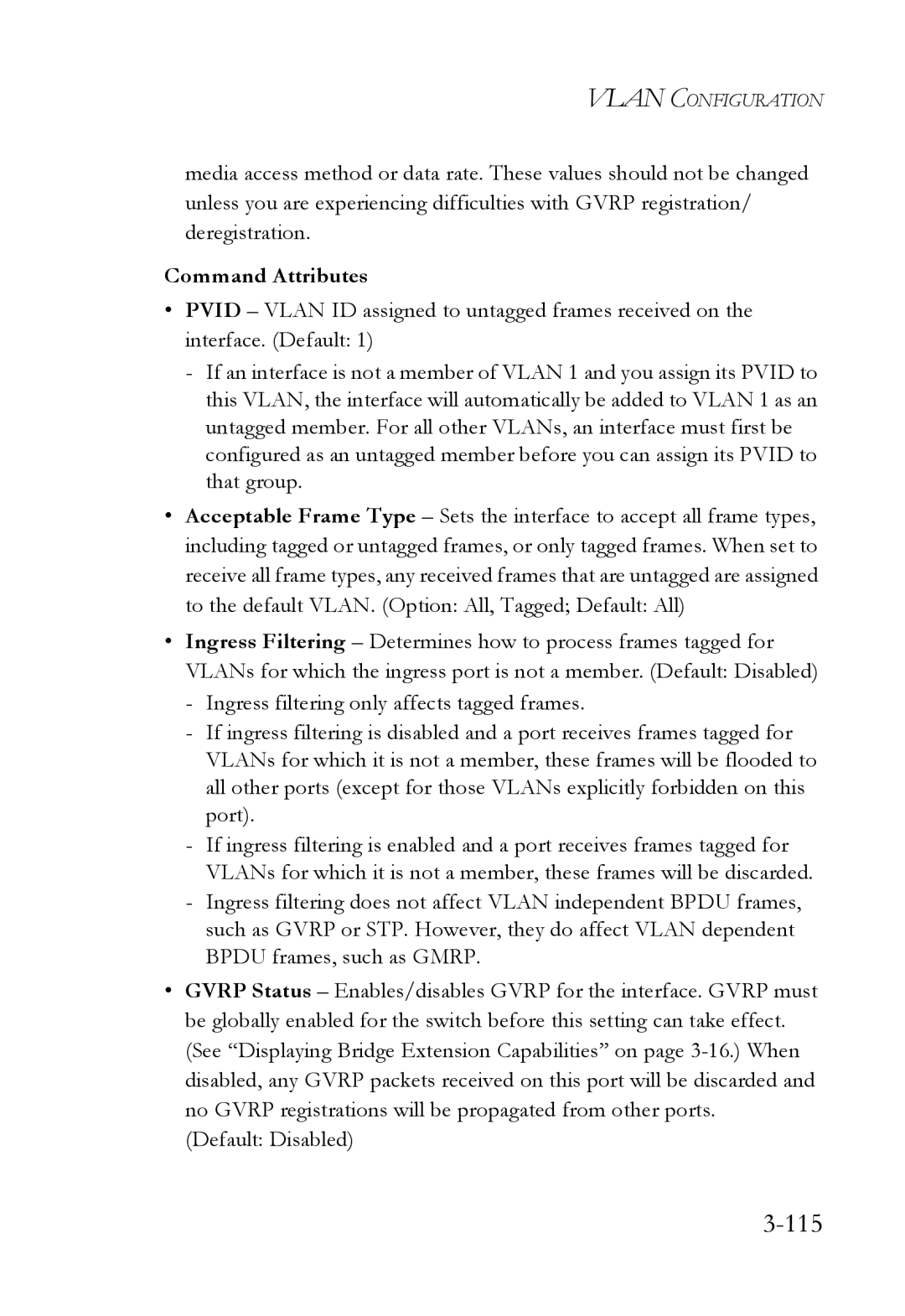 SMC Networks SMC6724L3 manual 115 